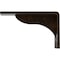 Ekena Millwork Embrey Steel Bracket, Antiqued Brass 2"W x 6"D x 3 3/4"H BKTM02X06X03EBABS - alternate 2